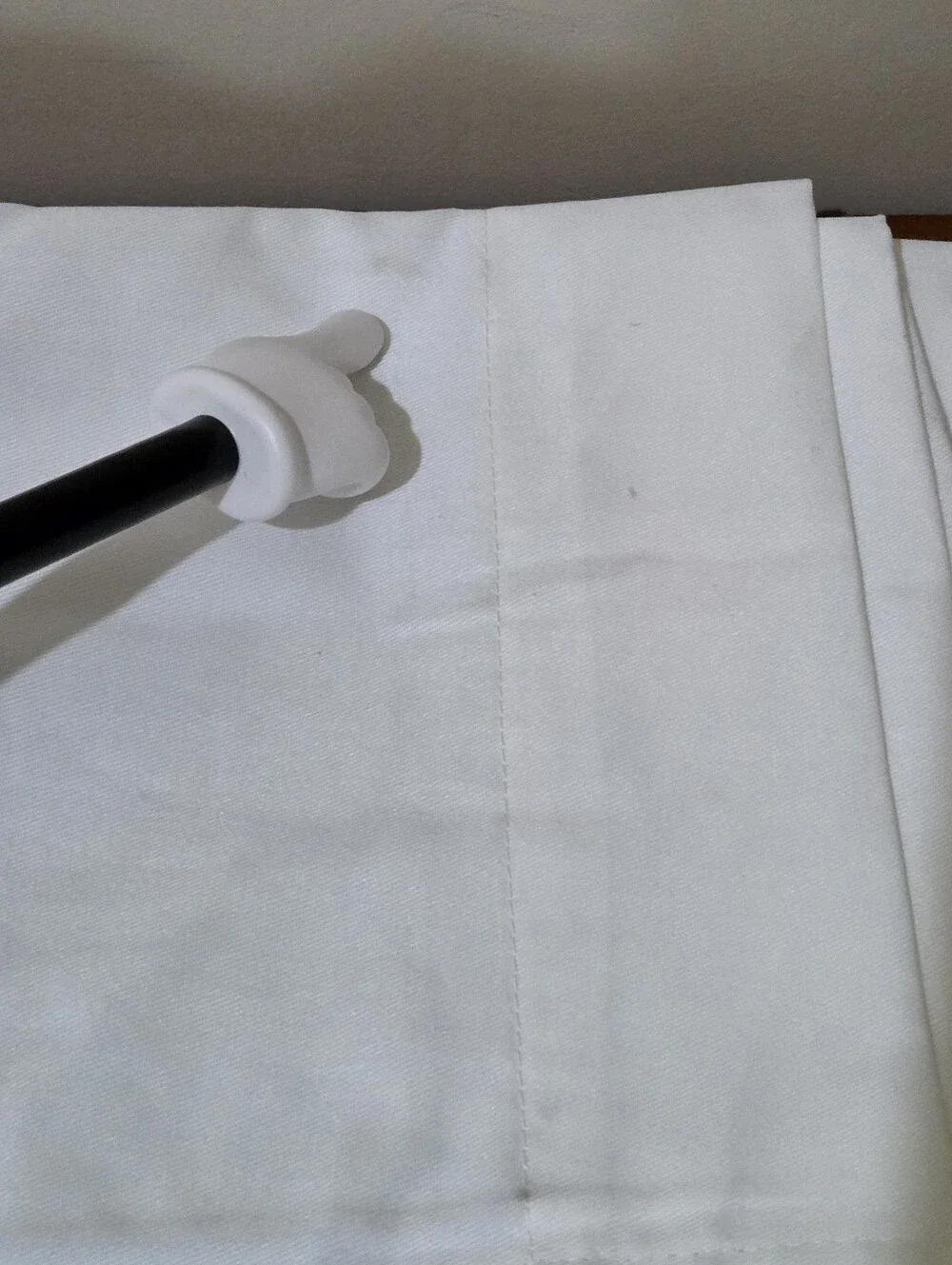 Pillowfort White Blackout Twill Solid Kids' (2) Panel  Curtain Size 42